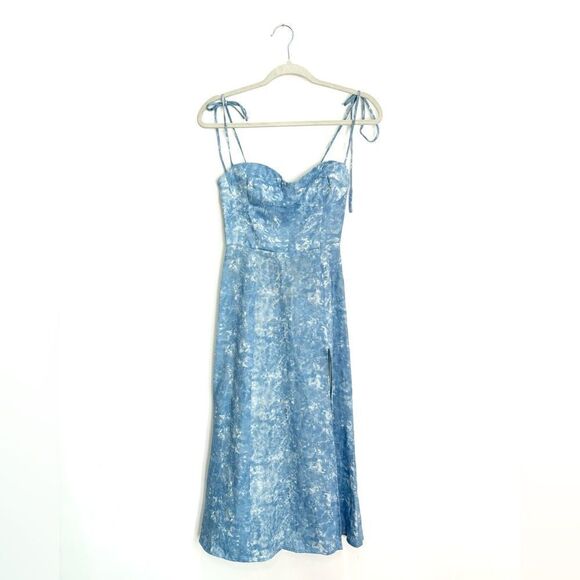 Reformation Nebraska Strappy Linen Midi Dress - Picture 8 of 11